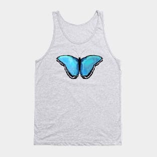 Blue Butterfly Tank Top